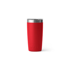 Rescue Red | YETI Rambler R10 Tumbler Image Showing Back View.