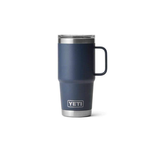Navy | YETI Rambler R20 Travel Mug Image Showing Front View.