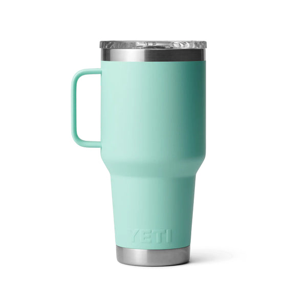 Seafoam | YETI Rambler R30 Travel Mug Image Showing Back View.