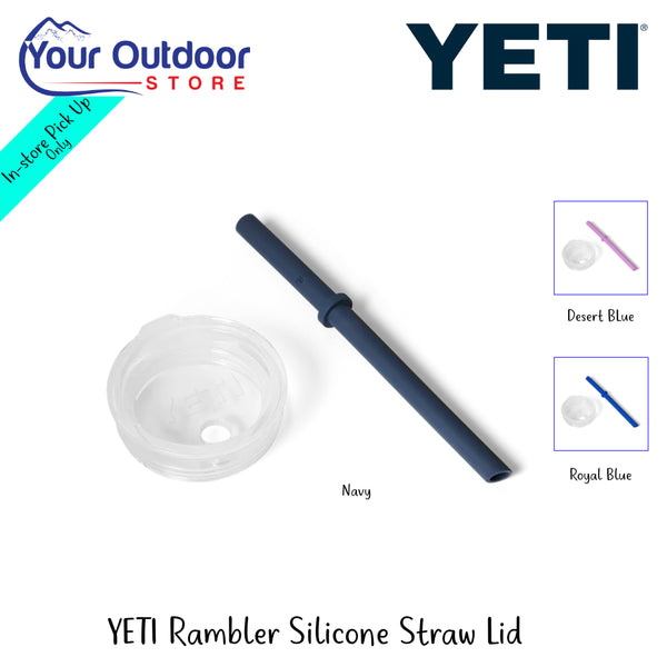 YETI Rambler Silicone Straw Lid | Hero Image Showing All Logos, Titles And Variants. 