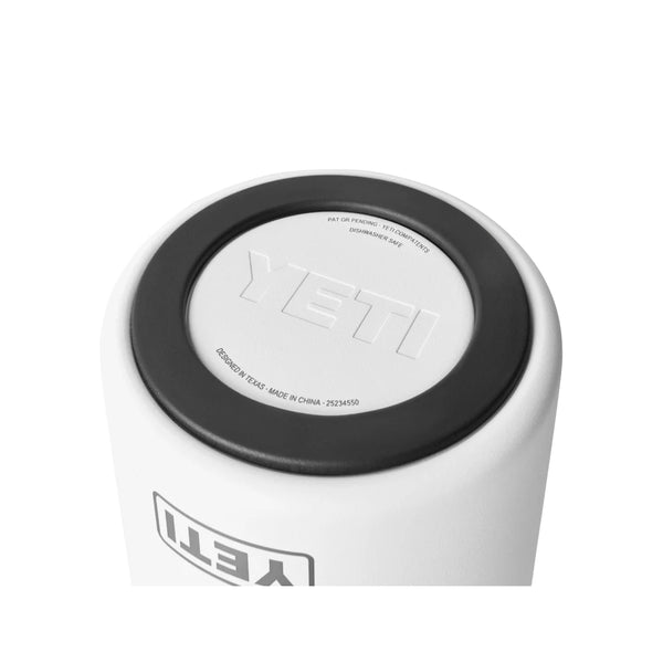 White | YETI Rambler Wine Chiller Image Showing Bottom of Cooler.