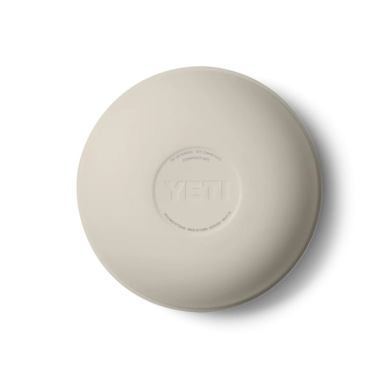 Cape Taupe / 2 Quart | YETI Rambler Insulated Bowl Image Showing Bottom View.