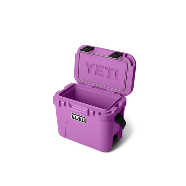 Desert Bloom | YETI Roadie 15 Image Showing Angled Front View, Lid Up.