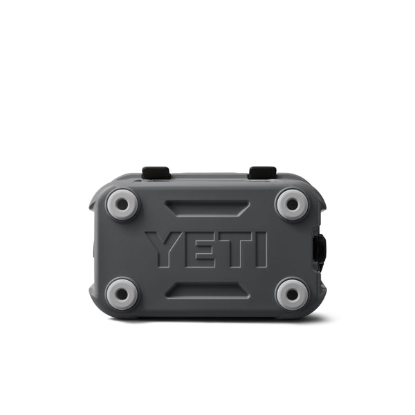 Charcoal | YETI Roadie 15 Hard Cooler Image Showing Bottom View.