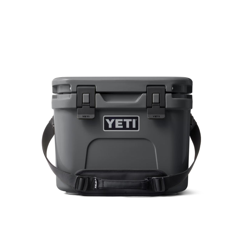 Charcoal | YETI Roadie 15 Hard Cooler Image Showing Front View.