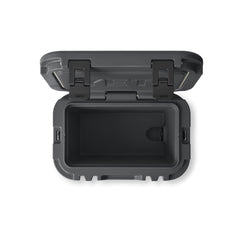 Charcoal | YETI Roadie 15 Image Showing Top View, Lid Open.