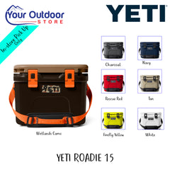 YETI Roadie 15 | Hero Image Showing All Logos, Titles And Variants.