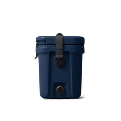 Navy | YETI Roadie 15 Image Showing Side View, Lid Down.