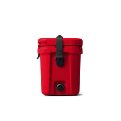 Rescue Red | YETI Roadie 15 Image Showing Side View, Lid Down.