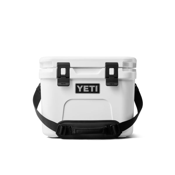 White | YETI Roadie 15 Hard Cooler Image Showing No Logos Or Titles.