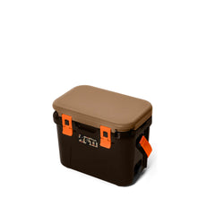 Wetlands Camo | YETI Roadie 15 Image Showing Angled Top View, Lid Down.