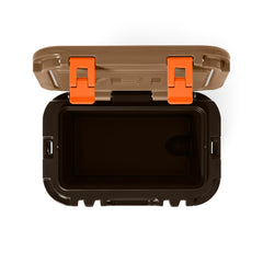 Wetlands Camo | YETI Roadie 15 Image Showing Top View, Lid Up.