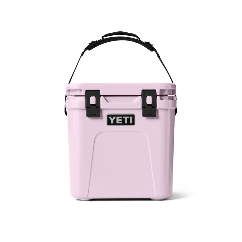 Cherry Blossom | YETI Roadie 24 Hard Cooler 2.0 Image Showing Handle Up.