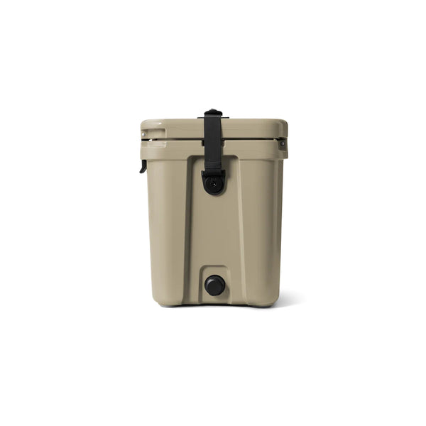 Tan | YETI Roadie 24 Hard Cooler 2.0 Image Showing Side View.