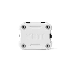 White | YETI Roadie 24 Hard Cooler 2.0 Image Showing Bottom View.