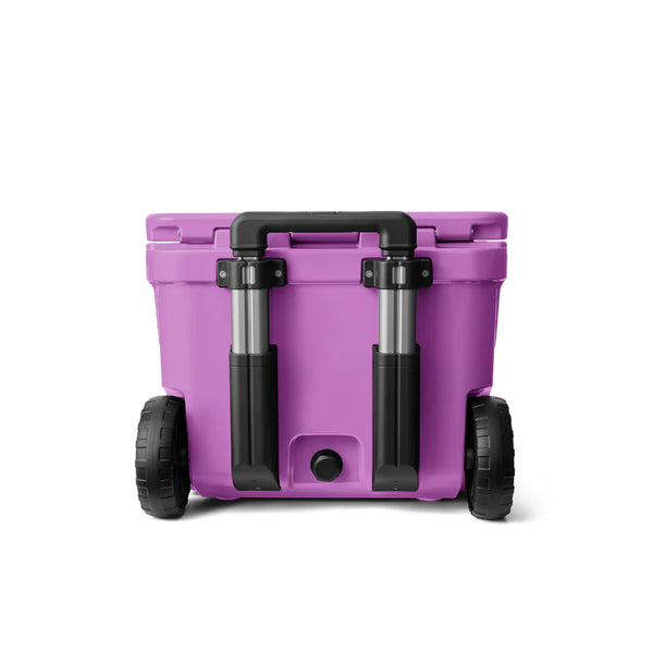 Desert Bloom | YETI Roadie 32 Wheeled Hard Cooler Image Showing Back View, Handle Down.
