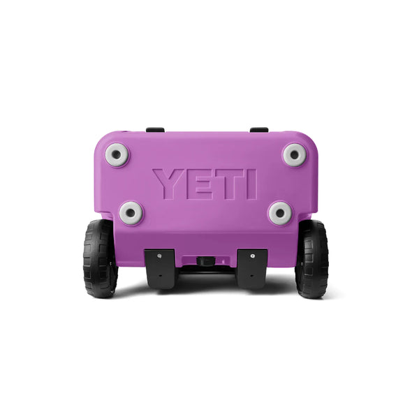 Desert Bloom | YETI Roadie 32 Wheeled Hard Cooler Image Showing Bottom View.