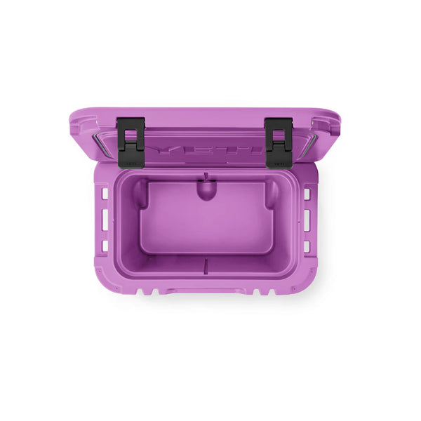 Desert Bloom | YETI Roadie 32 Wheeled Hard Cooler Image Showing Top View, Lid Open.