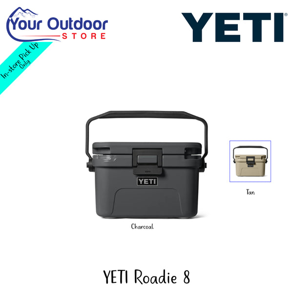 YETI Roadie 8 | Hero Image Showing All Logos, Titles And Variants.