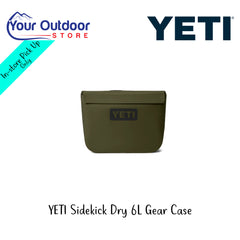 YETI SIdekick Dry 6L Gear Case | Hero Image Showing All Logos And Titles.