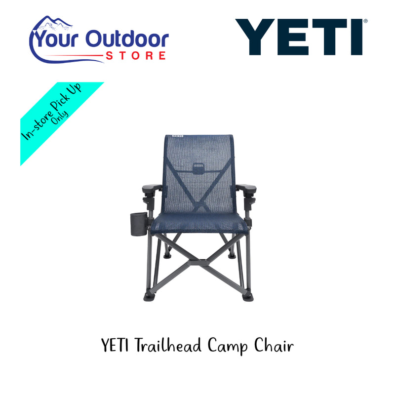 YETI Trailhead Camp Chair. Hero Image Showing Logos and Title. 