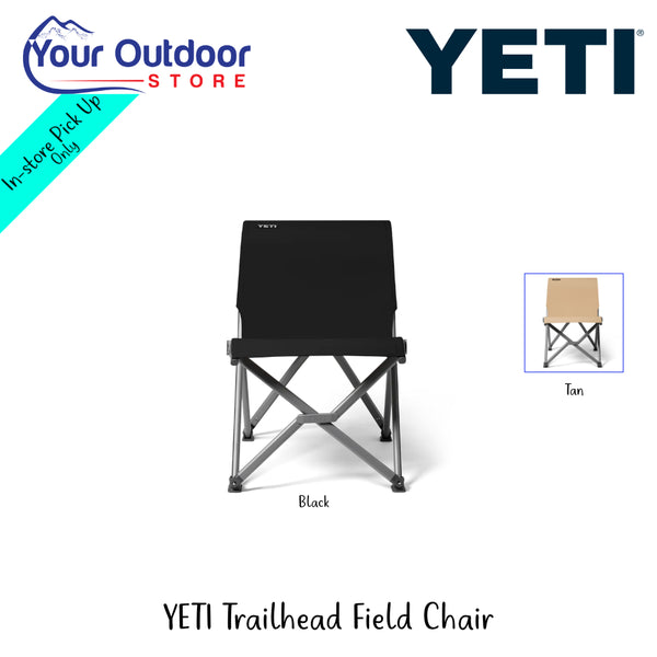 YETI Trailhead Field Chair | Hero Image Showing All Logos And Titles.