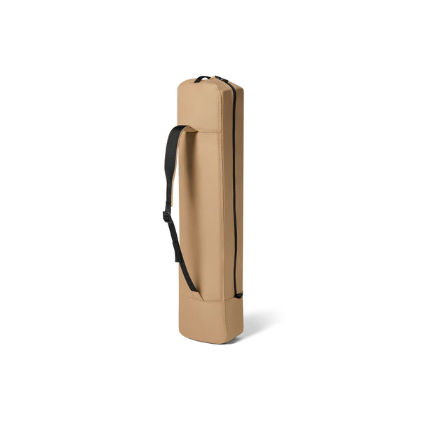 Tan | YETI Trailhead Field Chair Image Showing Chair Folded Up Into The Carry Bag For Easy Storage And Travel.