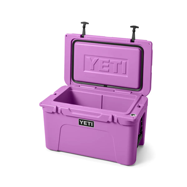 Desert Bloom / 45 | YETI Tundra Hard Cooler Image Showing Angled View, Lid Open.