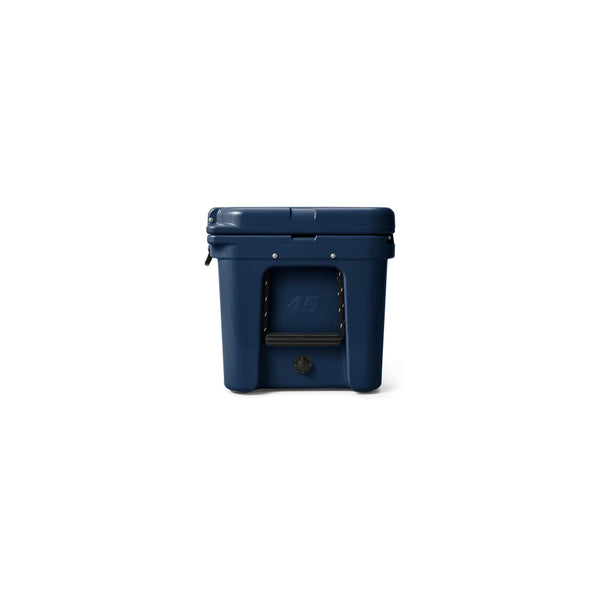Navy / 45 | YETI Tundra Hard Cooler Image Showing Side View.