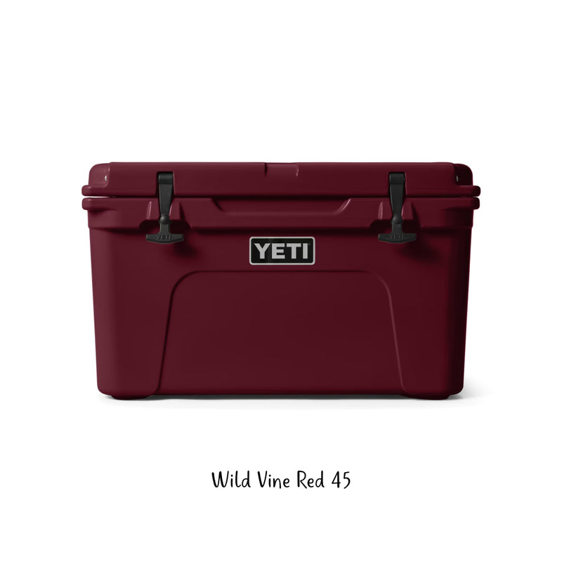 Wild Vine Red | YETI Tundra 45 Hard Cooler Image Showing NO Logos Or Titles.