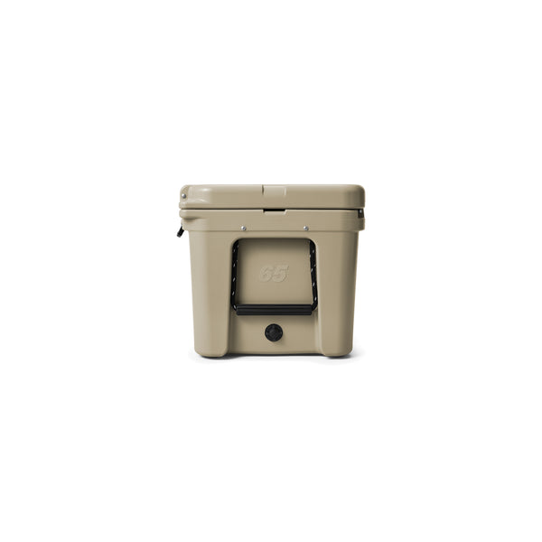 Tan / 65 | YETI Tundra Hard Cooler Image Showing Side View.