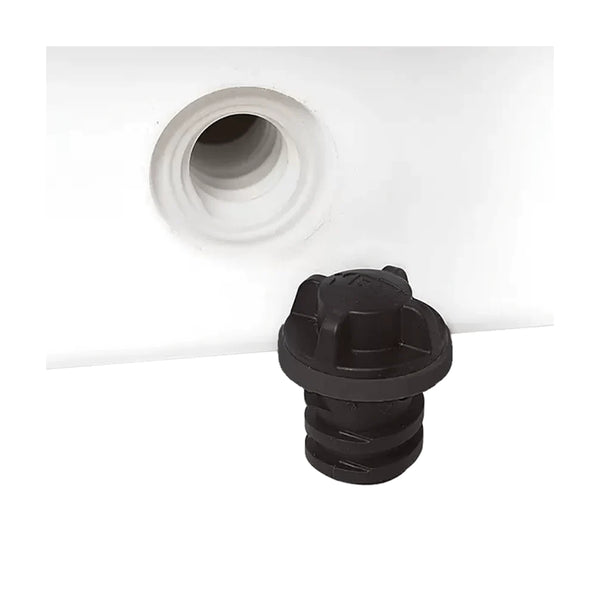 YETI Tundra Vortex Drain Plug | Image Show Drain Plug Next To A Tundra Drain Hole.