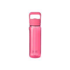 Tropical Pink | YETI Yonder 25oz Water Bottle With Straw Cap Image Showing Back View, Straw Down.