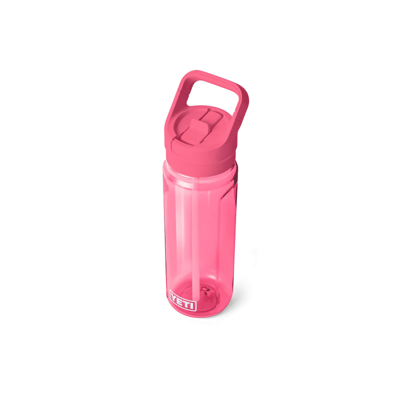 Tropical Pink | YETI Yonder 25oz Water Bottle With Straw Lid Image Showing Top View, Straw Down.