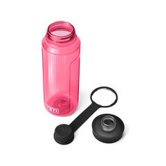 Tropical Pink | YETI Yonder 34oz Water Bottle With Tether Cap Image Showing Top View With Cap And Sipper Off.