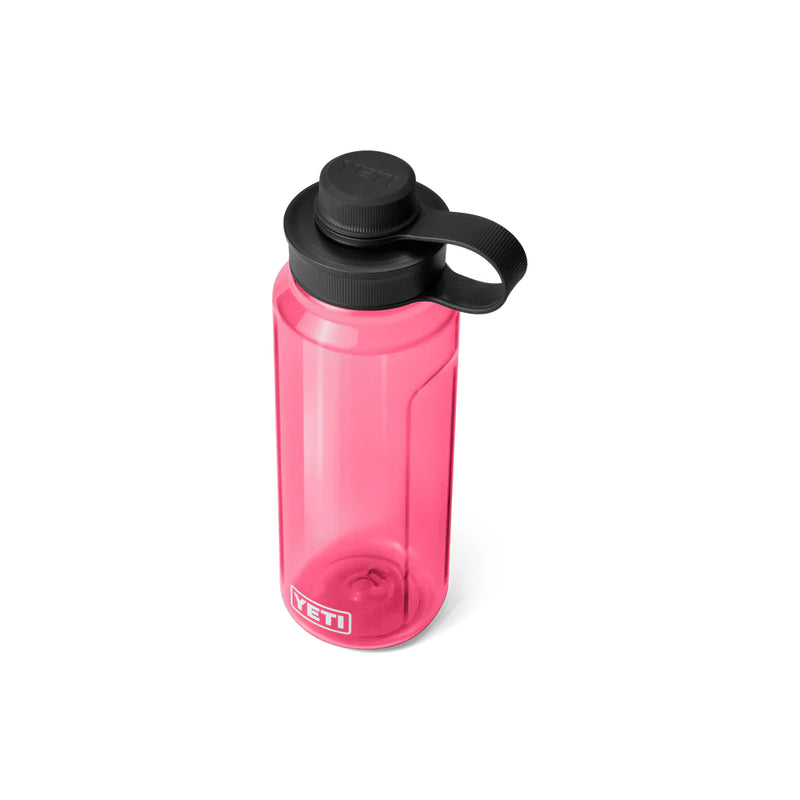 Tropical Pink | YETI Yonder 34oz Water Bottle With Tether Cap Image Showing Top View, With Cap On.