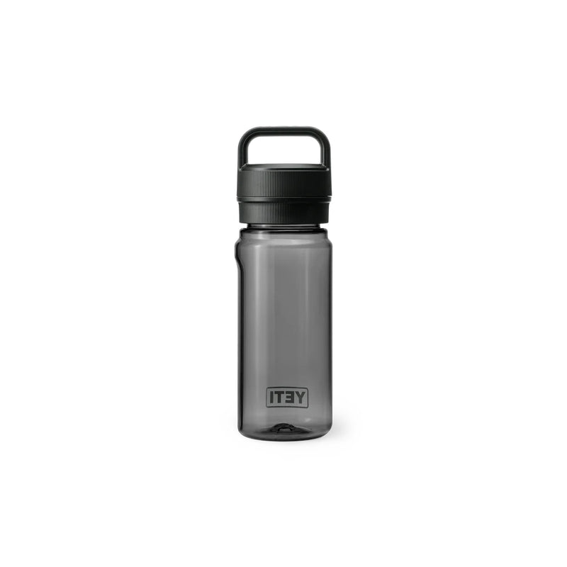 Charcoal/.6L | YETI Yonder Drink Bottle Image Showing Back View.