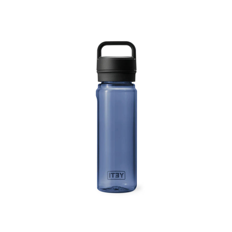 Navy/.75L | YETI Yonder Drink Bottle Image Showing Back View.