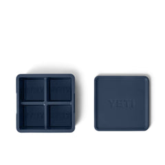 Navy | YETI Ice Tray. Top View, Showing Tray & Lid Open. 