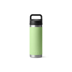 Key Lime | YETI Rambler 18oz Bottle With Chug Cap Image Showing Back View.