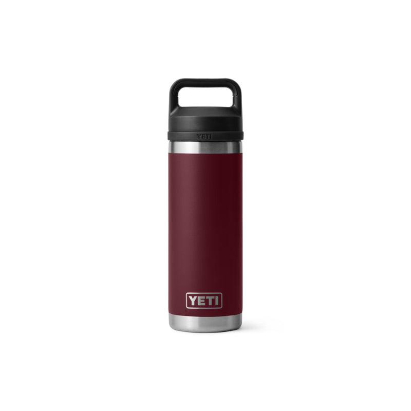 Wild Vine Red | YETI Rambler 18oz Bottle With Chug Cap Image Showing Front VIew.