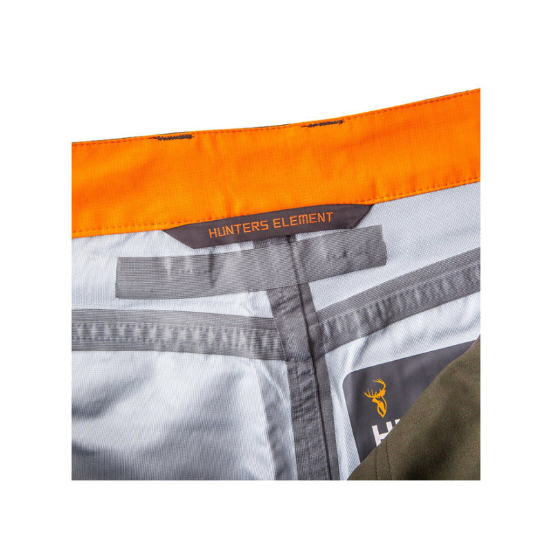 Desolve Veil | Hunters Element Downpour Elite Trousers Image Displaying Tag, And Seams.