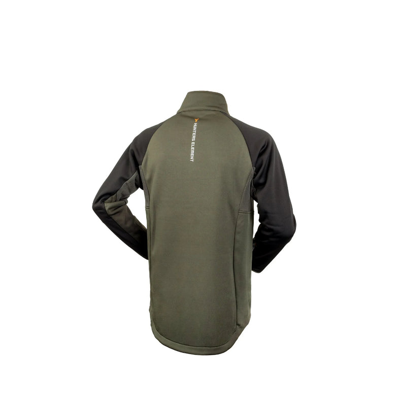 Forest Green | Hunters Element Zenith Men's Top - Back View.  
