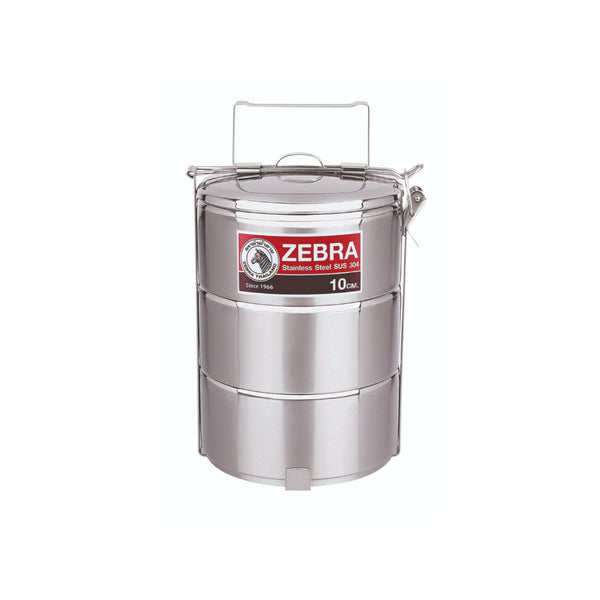 Stainless Steel | Zebra Stainless Steel Food Carrier Image Showing No Logos Or Titles.