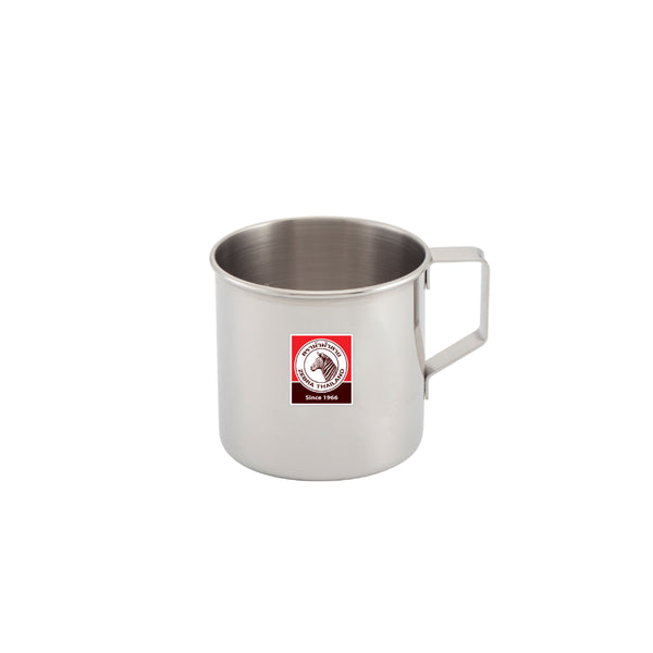 7cm | Zebra Stainless Steel Mug Image Showing No Logos Or Titles.