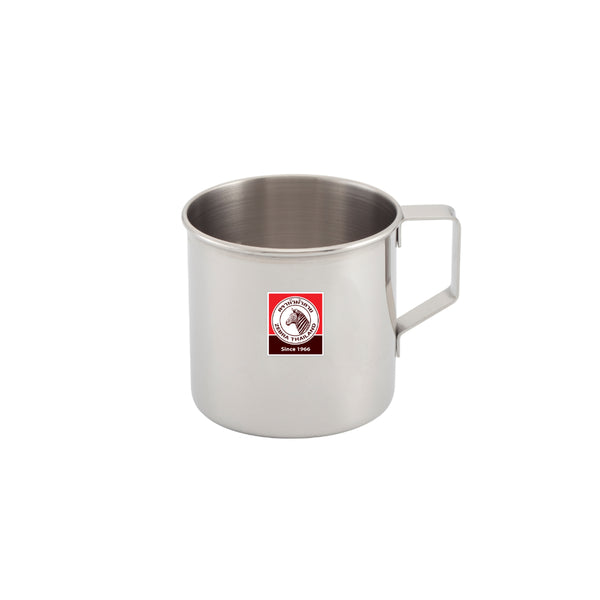 8cm | Zebra Stainless Steel Mug Image Showing No Logos Or Titles.