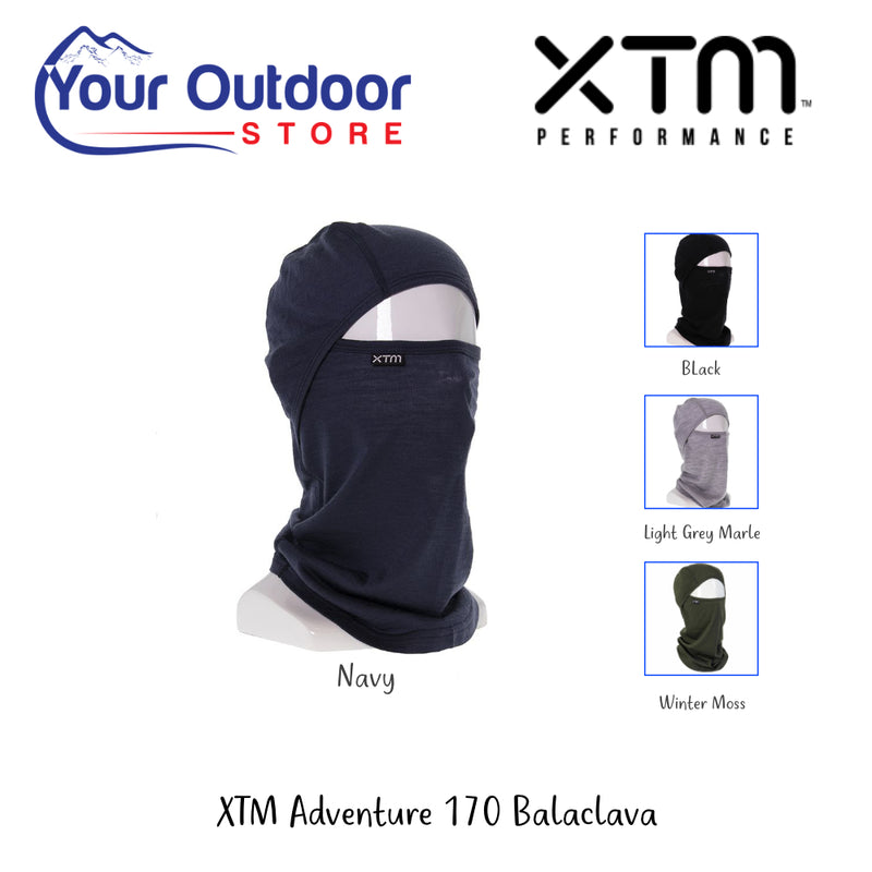 Xtm Adventure 170 Balaclava |Hero Image Showing All Logos, Titles And Variants.