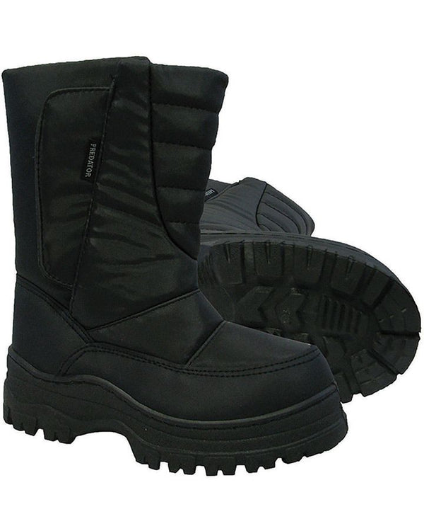 Black | XTM Kids Snowplay Winter Boots Image Showing No Logos Or Titles.