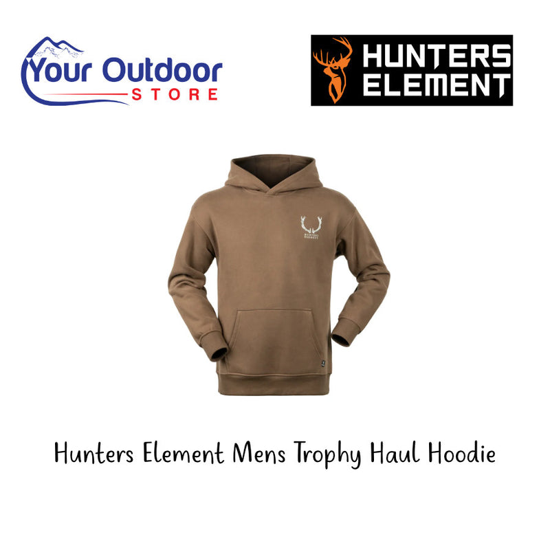 Mouse | Hunters lement Mens Trophy Hoodie. Hero image with title and logos.