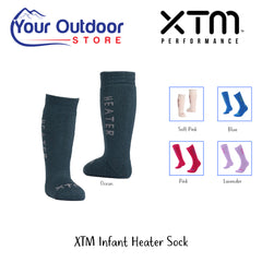 XTM Infant Heater Sock | Hero Image Showing All Titles, Logos And Variants.